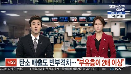 "탄소 배출량도 빈부격차…"부유층이 2배 이상"