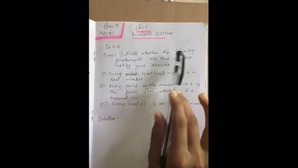 NCERT MATHS FOR CLASS 9 CHAPTER 1 EX 1.2 QNO 2