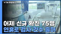 코로나19 신규 확진자 75명...사흘 연속 두자릿수 / YTN