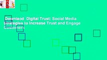 Downlaod  Digital Trust: Social Media Strategies to Increase Trust and Engage Customers