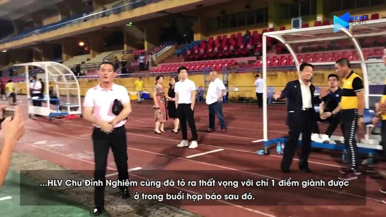HLV Chu Đình Nghiêm thất vọng với 1 điểm, nhận chỉ đạo -đặc biệt- từ bầu Hiển - NEXT SPORTS
