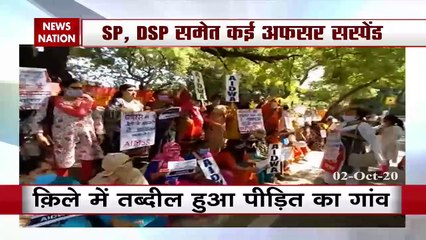 हाथरस: SP समेत कई अफसर हुए सस्पेंड, पीड़ित के घरवालों, आरोपियों और अधिकारियों का होगा नार्को टेस्ट