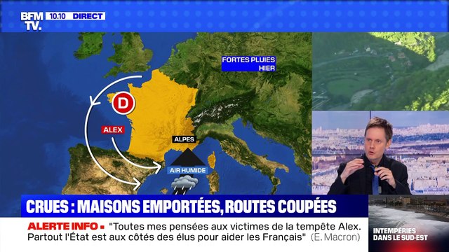 Crues: maisons emportées, routes coupées - 03/10