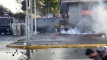 Piedras, gases lacrimógenos y cañones de agua en una nueva protesta contra Piñera en Chile