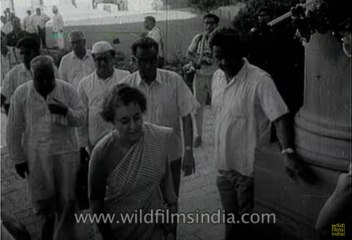 Indira Gandhi, fights a relentless struggle for political survival: Archive Footage