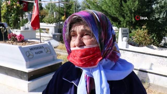 Mersedes Kadir’in annesi, oğlunun mezarı başında ağladı