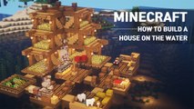 How to Build a Survival House on Water in Minecraft - House Tutorial #92