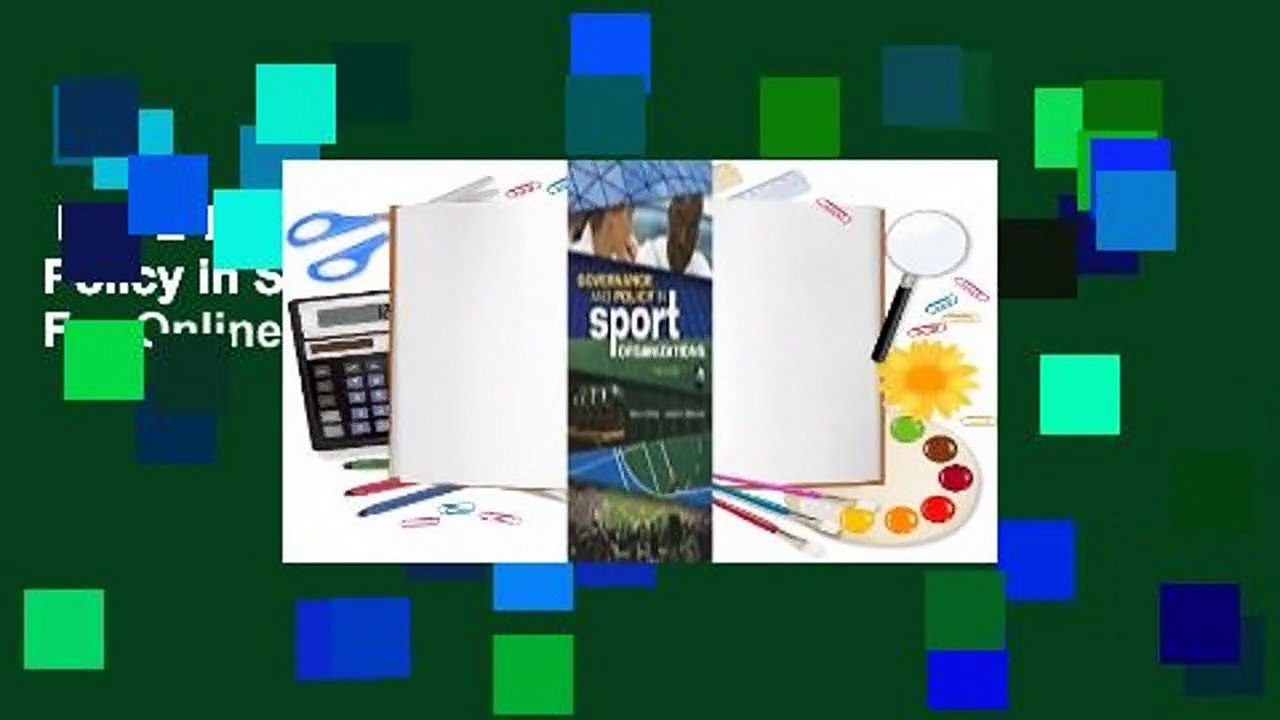 Full E-book  Governance and Policy in Sport Organizations  For Online