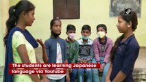 Schoolchildren in Maharashtra village speak Japanese