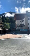 Saint-Martin-Vésubie après le passage de la tempête Alex