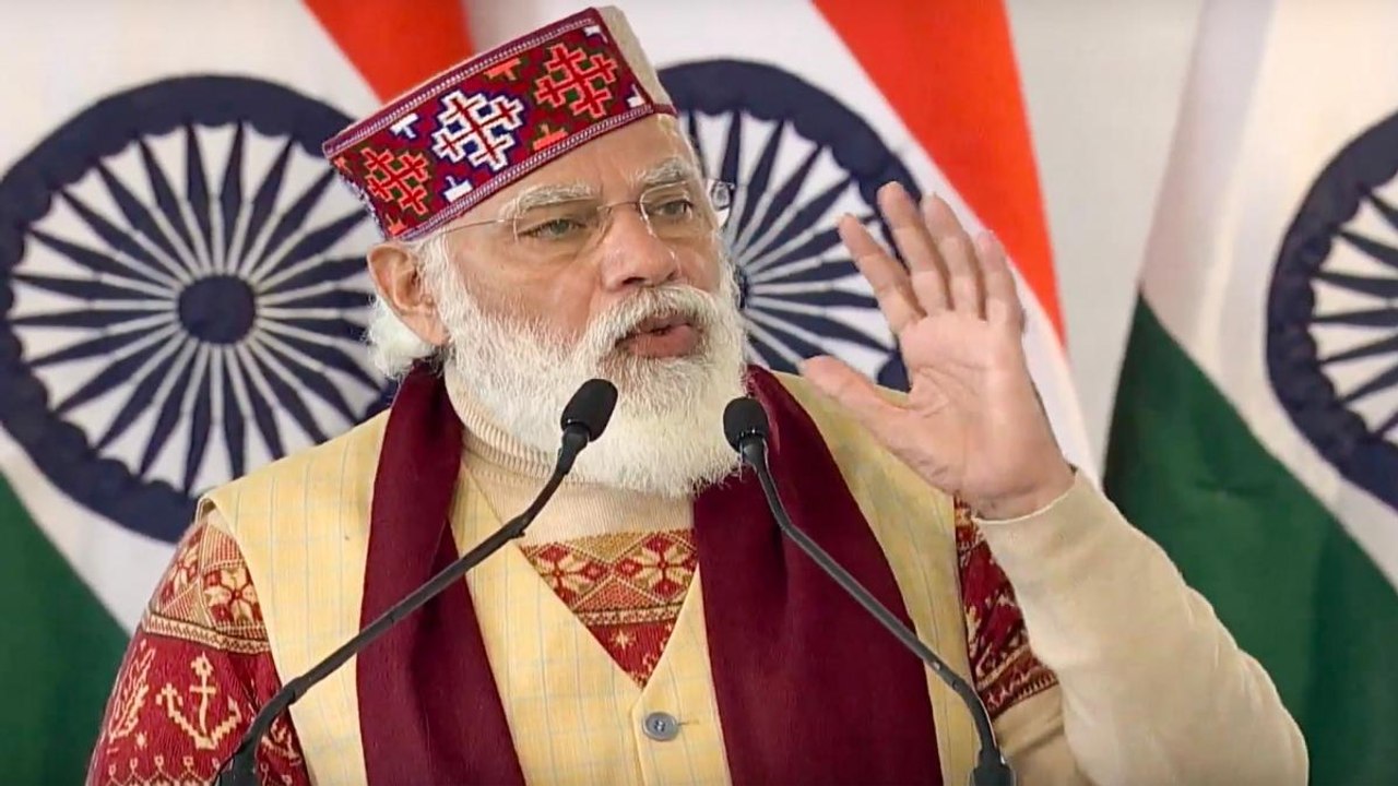 Atal tunnel: PM Modi slams opposition in his speech