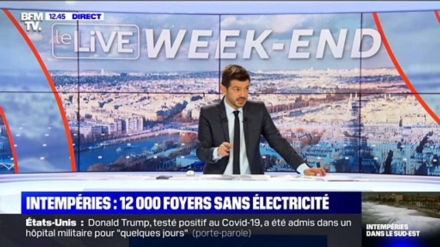 Intempéries: 12 000 foyers sans électricité - 03/10