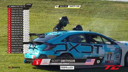 TCR Indianapolis2020 TC TCA Race 1 Smithson Lewis Jr Big Crash Brake failure