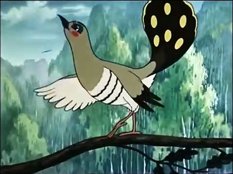 lovely birds family cartoons