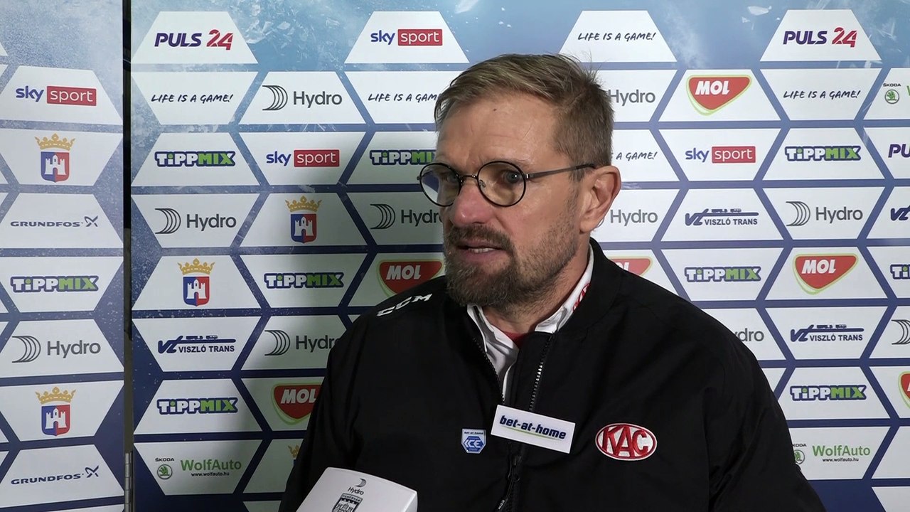 Petri Matikainen nach dem Sieg in Fehervar