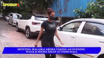 Spotted- Malaika Arora taking an Evening Walk & Seema Khan at FoodHall - SpotboyE