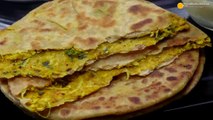 मूली बेसन का भरवां मसाला परांठा । How to make Besan Mooli Stuffed Paratha - Nisha Madhulika - Rajasthani Recipe - Best Recipe House