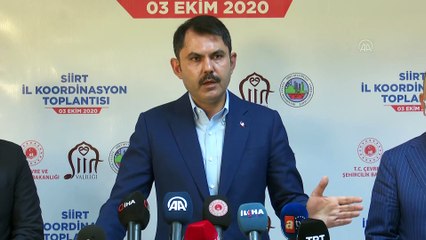 Bakan Kurum: 'Siirt'imizi marka şehir haline getirecek projeleri destekleyeceğiz'
