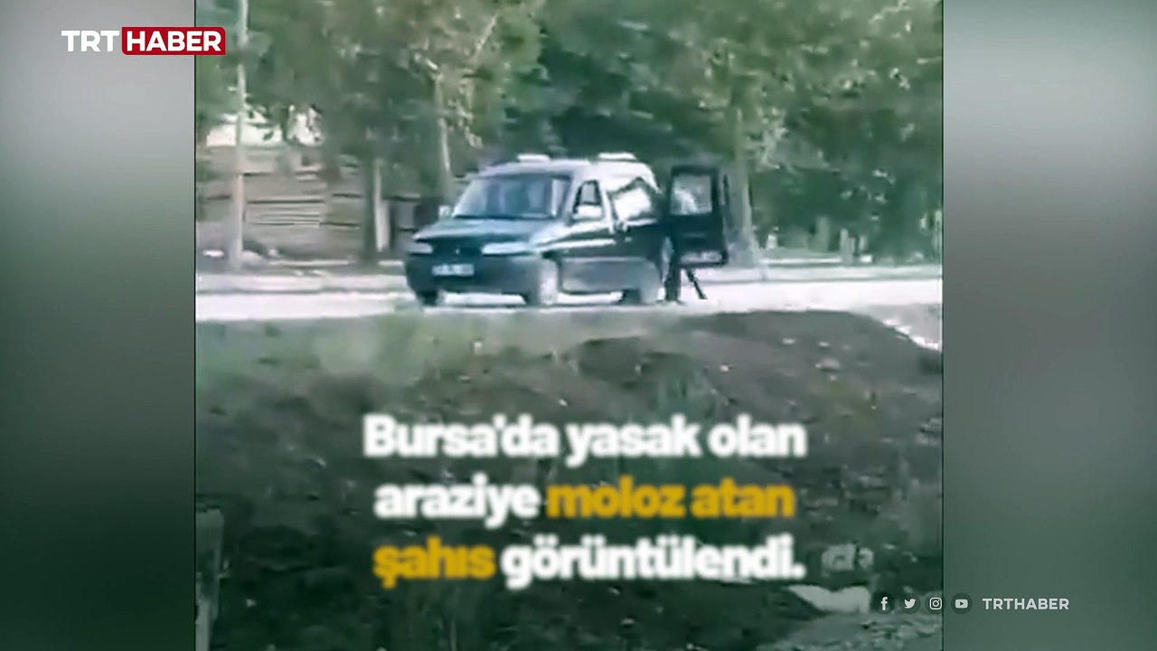 Belediye başkanı dereye moloz atan kişiye tepki gösterdi