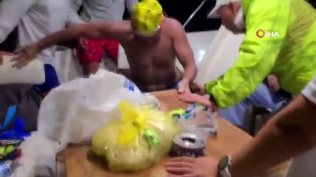 Milli yüzücü Emre Seven’in Mersin - KKTC yüzüşü yarım kaldı