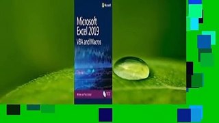 [Read] Microsoft Excel 2019 VBA and Macros  Review
