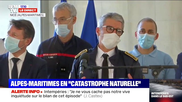 Bernard Gonzalez (préfet des Alpes-Maritimes): Le bilan n'est pas encore définitivement établi et nous sommes inquiets