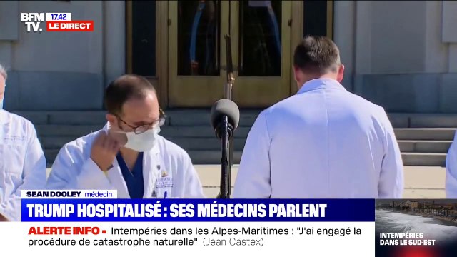 Sean Conley (médecin de Donald Trump): Nous sommes très heureux des progrès réalisés par le président