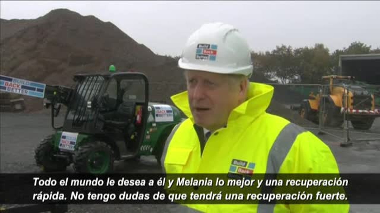 Boris Johnson: "No tengo dudas de que Trump tendrá una recuperación rápida y fuerte"