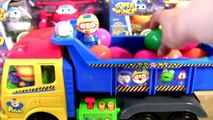 Pororo Truck Surprise com OVOS SURPRESA 뽀롱뽀롱 뽀로로깜짝 계란 장난감 장난감 트럭 Пингвинёнок Пороро HD