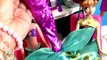 Princesa Anna com Cabelo Azul no Salão de Beleza da Barbie Hair Salon com Tintas de Banho