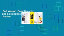 Full version  Food Security and Sociopolitical Stability  Review