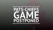 Breaking News - Pats-Chiefs game postponed