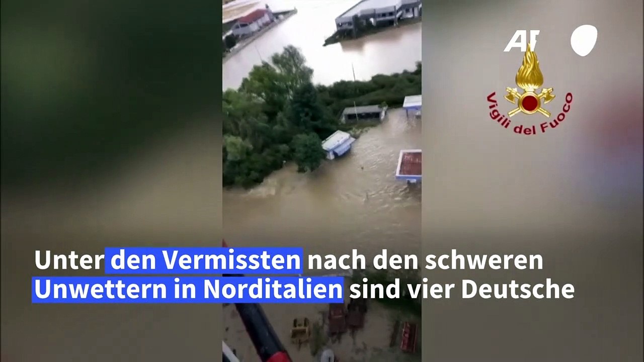 Vier Deutsche unter Vermissten nach Unwettern in Italien