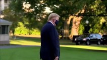 Trump departs White House for Walter Reed for observation