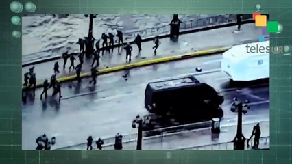 La agresión tomada por las cámaras de seguridad