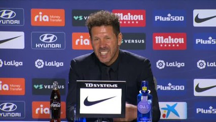 Simeone: "Los resultados no son los que queríamos, pero la actitud me gusta"