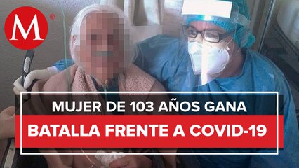 Mujer de 103 años vence al covid-19 en hospital del IMSS en Jalisco