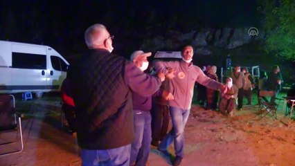 Karavancılar Afyonkarahisar'da kamp ateşi yaktı