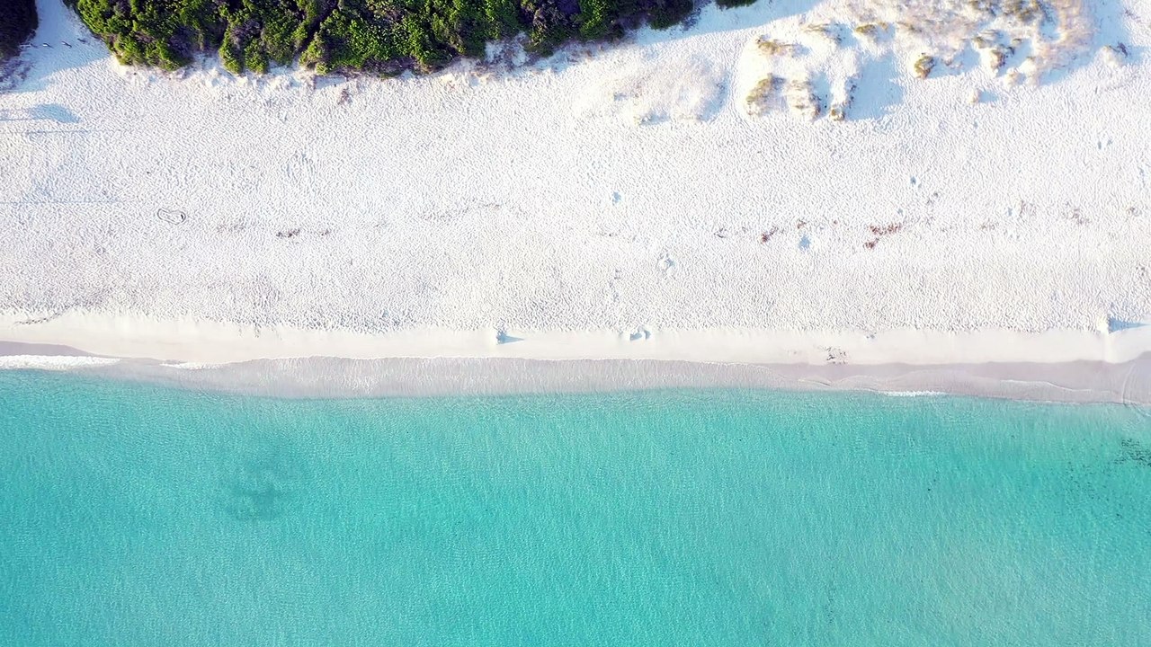 BeachAerial shot over a sandy coastline natural beautiful royalty Free Stock no copyright video Free for commercial use dron dron aerial view