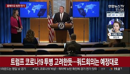 美폼페이오 이번주 방한 연기…"이달 중 재조정"