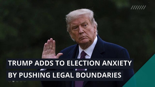 Trump adds to election anxiety by pushing legal boundaries, and other top stories in politics from October 04, 2020.