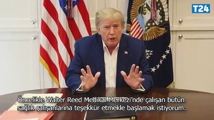 Trump, Koronavirüs tedavisi gördüğü hastaneden seslendi: Yakında döneceğimi düşünüyorum