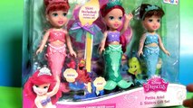 Boneca Princesa Ariel e Suas Irmãs Attina Aquata Coleção Disney Princess em Portugues Brasil BR