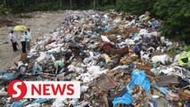 Another site with illegal dumping and open fire activities found in Bukit Mertajam