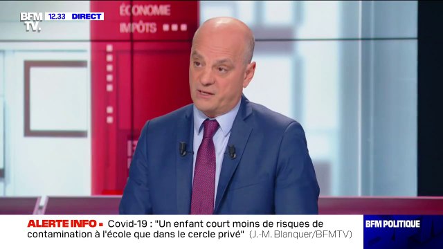 Jean-Michel Blanquer sur le Covid-19: Dans les écoles, il n'y a pas de mesures supplémentaire envisagées