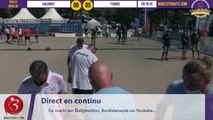 L'équipe de France de LE BOURSICAUD face à BALBINOT : Partie de poules International à pétanque de Bastia août 2020