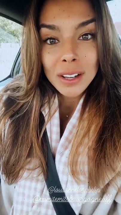 Marine Lorphelin rappelle que sa petite soeur Lou-Anne participe à l'élection de Miss Bourgogne 2020 le 3 octobre 2020.