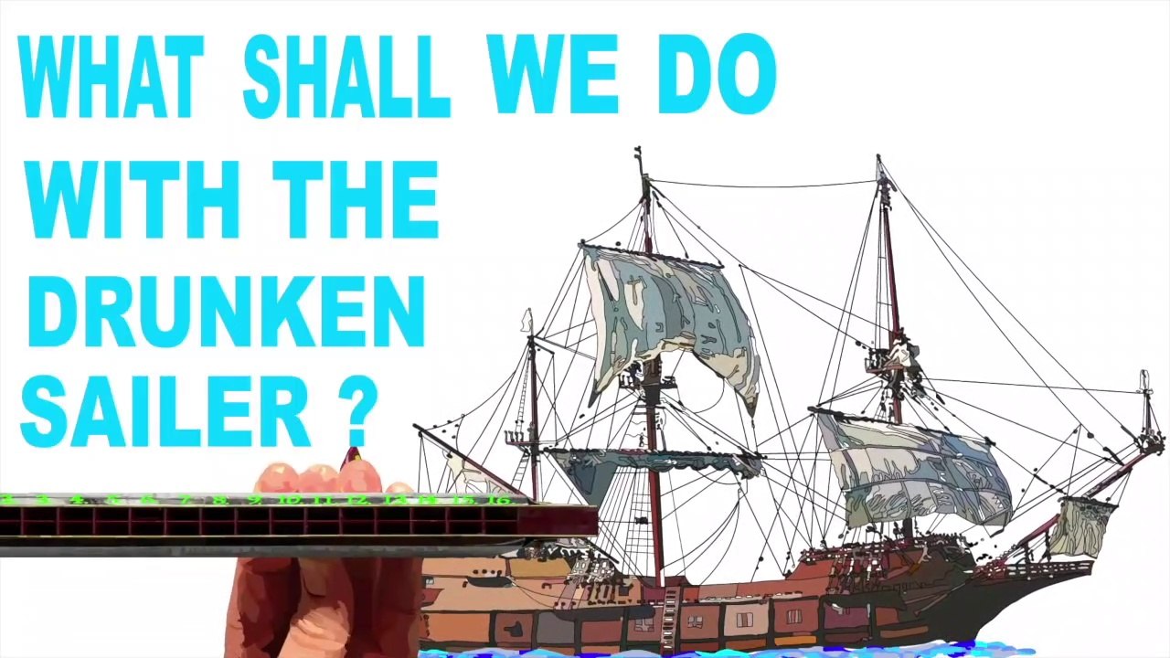 How to Play What Shall We Do With the Drunken Sailer on a Tremolo Harmonica With 16 Holes