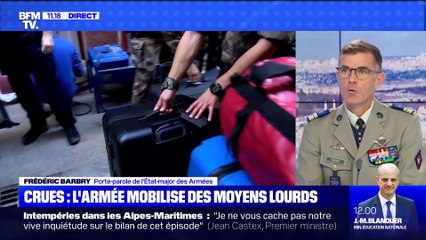 Crues : l'armée mobilise des moyens lourds - 04/10