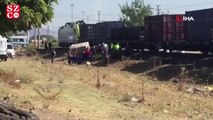 Kahramanmaraş'ta yük treni kamyona çarptı